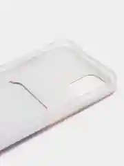 Белый чехол на айфон (iPhone) 11 12 13 Pro max Mini 7 8 Plus XR XS Max силиконовый караман карт