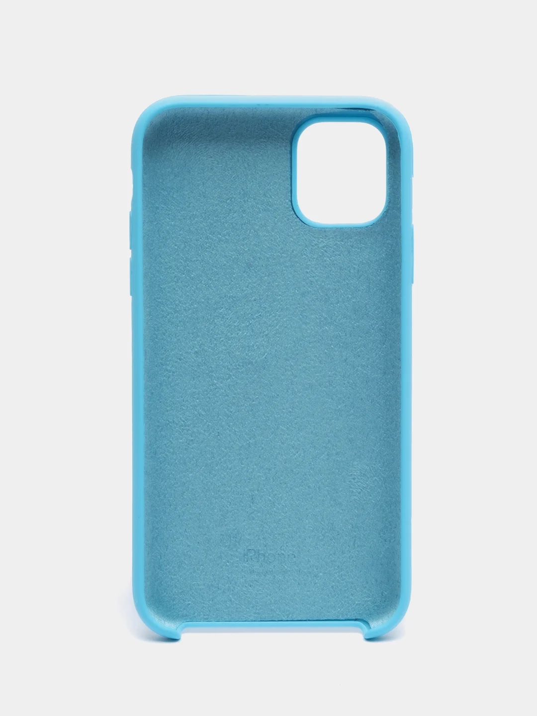 Синий чехол для iPhone 12 11 XR XS 7 8 SE Plus Pro Max силиконовый айфон