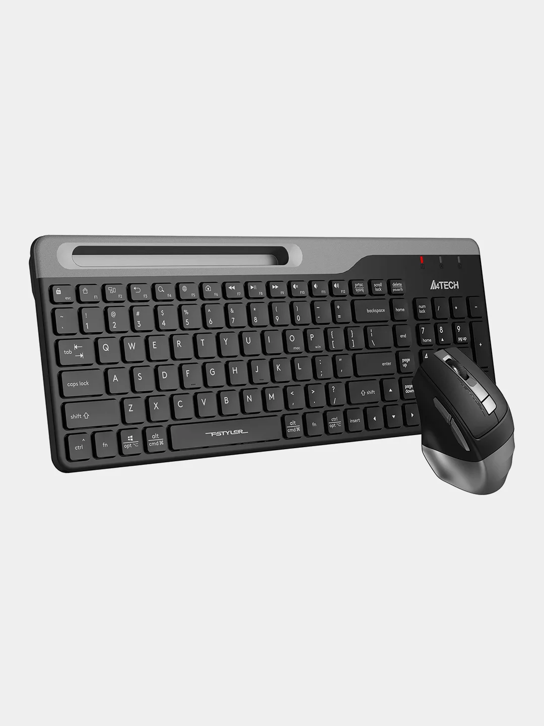 Черный набор: клавиатура и мышь A4Tech Fstyler FB2535C, Slim, беспроводной