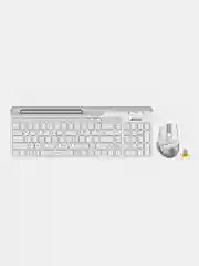 Белый набор: клавиатура и мышь A4Tech Fstyler FB2535C, Slim, беспроводной