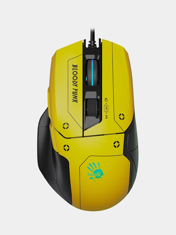 Игровая мышь A4Tech Bloody W70 Max Punk, 10000 dpi, 9 кнопок, RGB подсветка