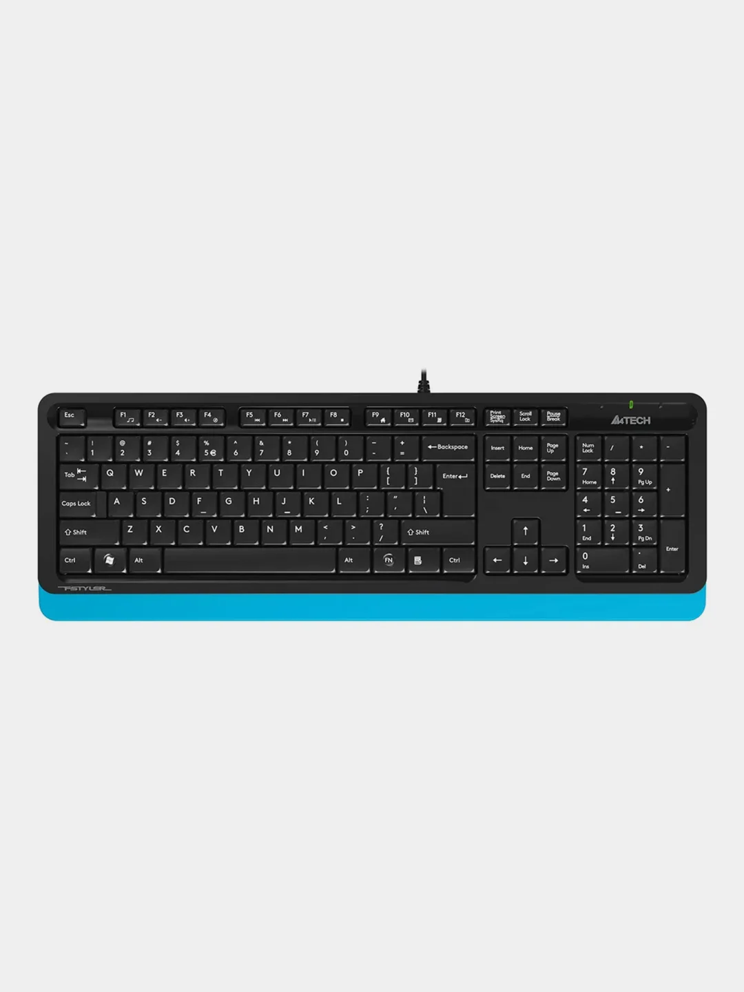 Синий клавиатура проводная A4Tech Fstyler FK10