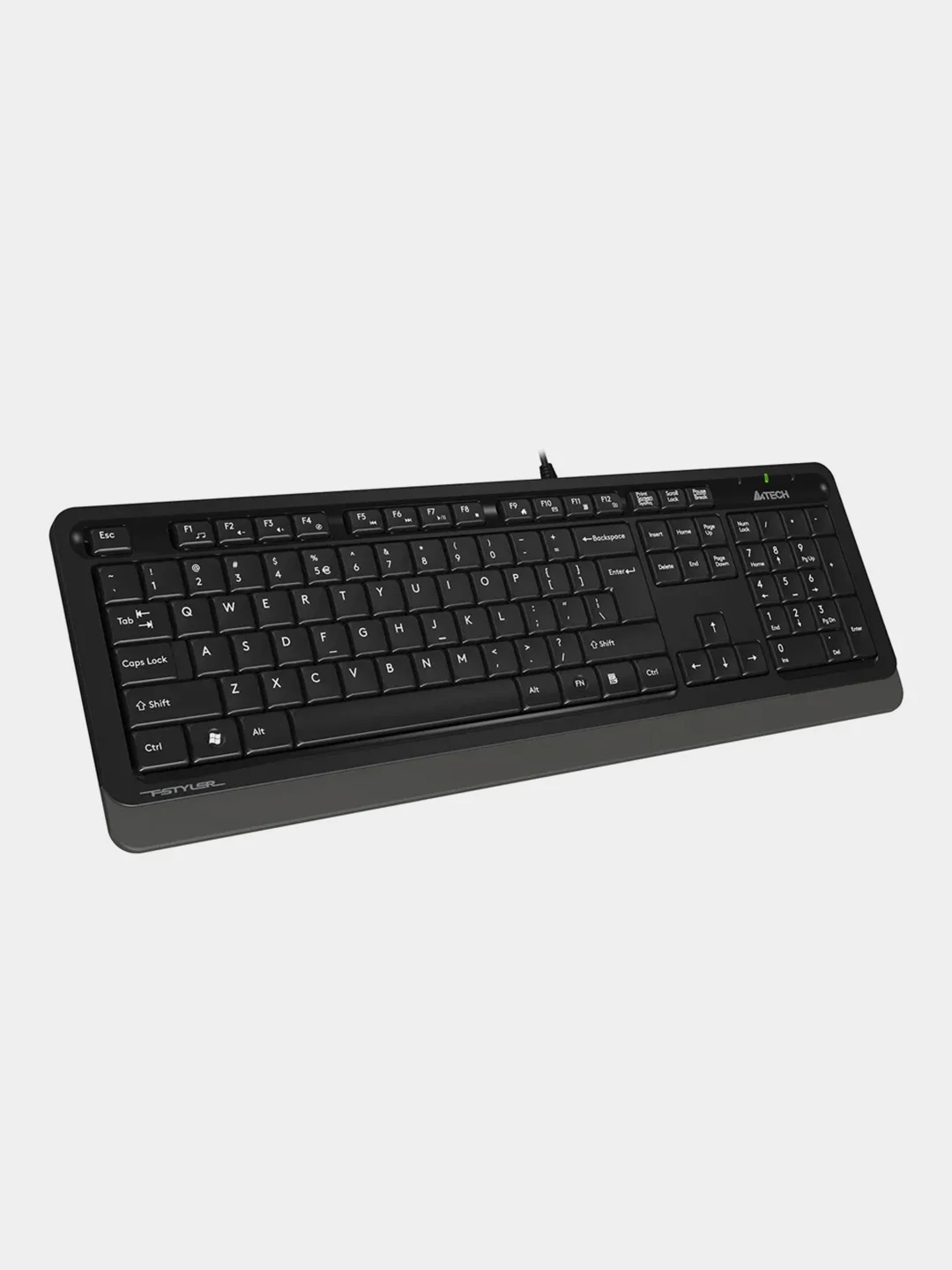 Серый клавиатура проводная A4Tech Fstyler FK10