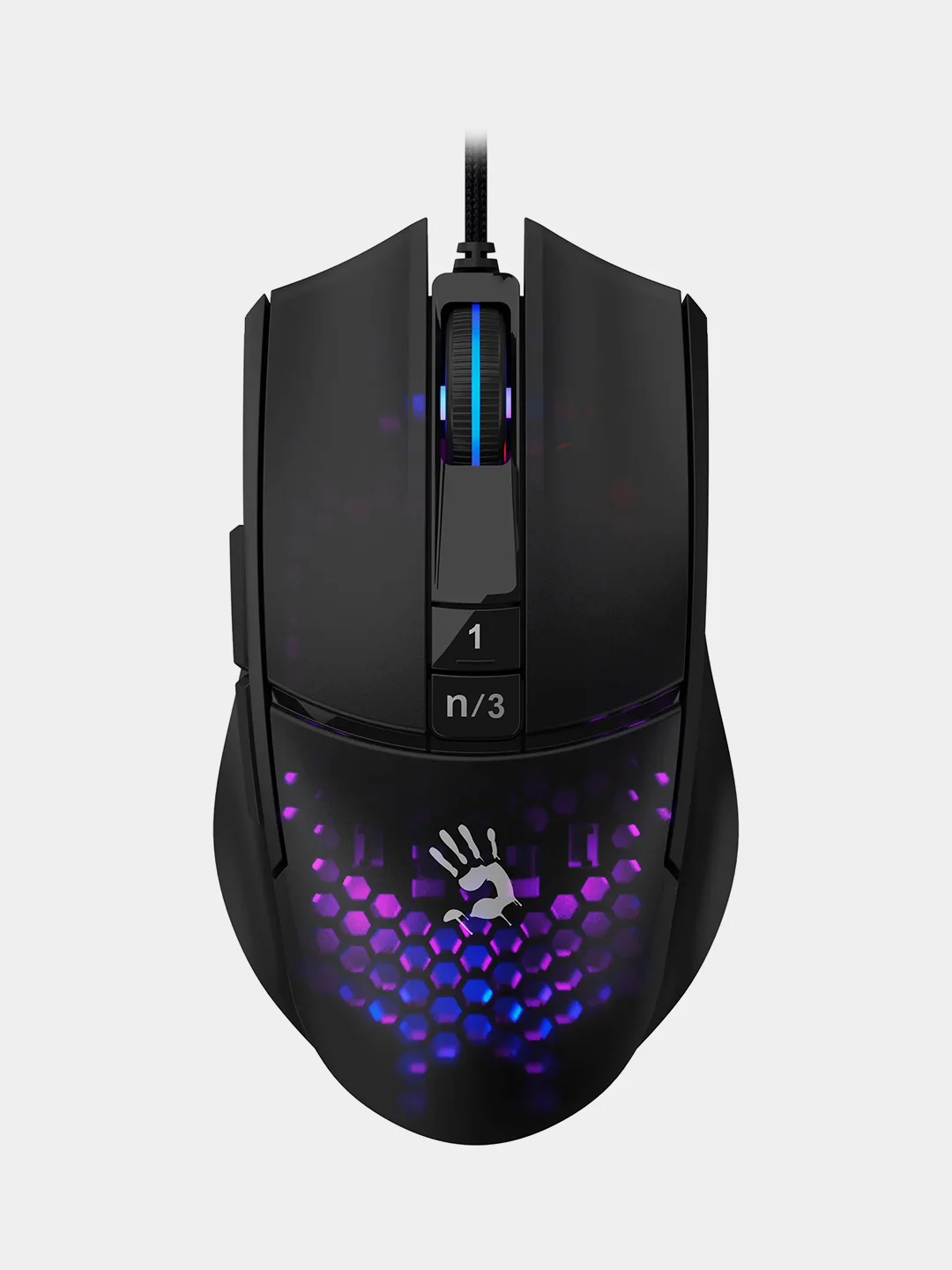 Черный игровая мышь A4Tech Bloody L65 Max, 12000 dpi, 6 кнопок, RGB подсветка
