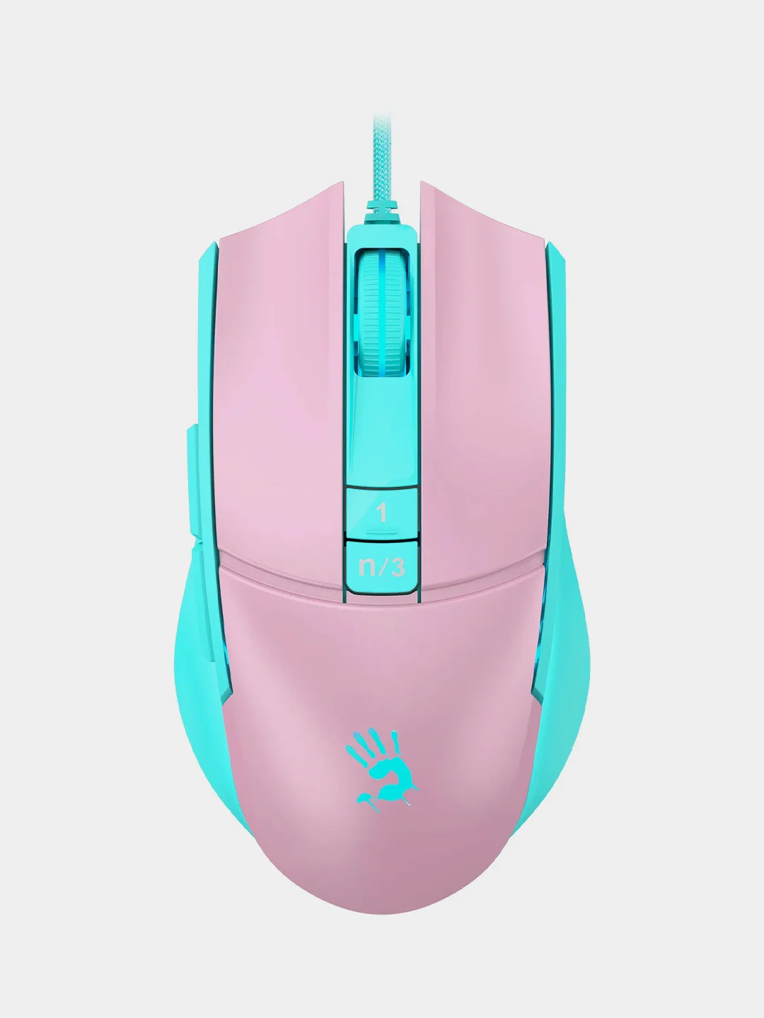 Розовый игровая мышь A4Tech Bloody L65 Max, 12000 dpi, 6 кнопок, RGB подсветка