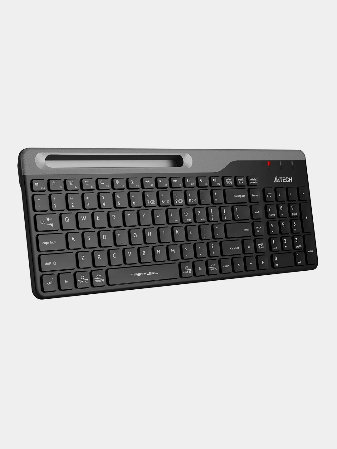 Черный беспроводная клавиатура A4Tech Fstyler FBK25, Slim