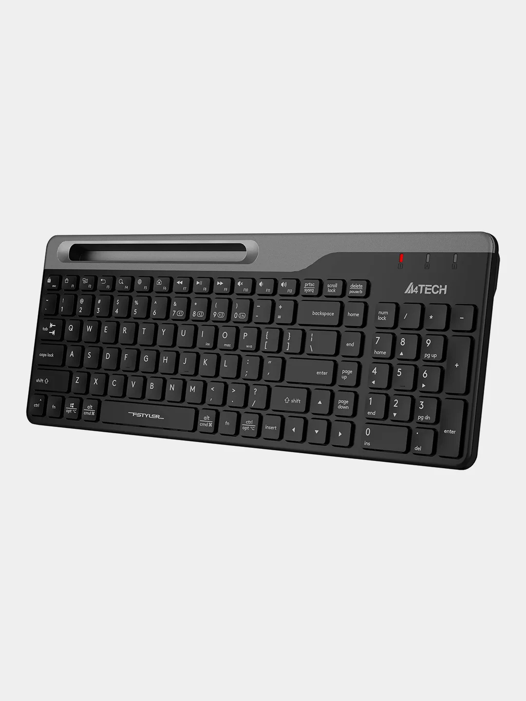Черный беспроводная клавиатура A4Tech Fstyler FBK25, Slim