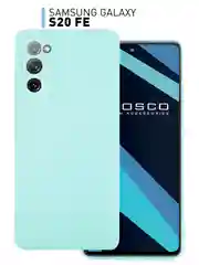 Фиолетовый чехол для Samsung Galaxy S20 FE силиконовый ROSCO матовый тонкий с бортиком- защитой камер