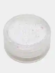 Блёстки для декора, мелкие, голография, цвет белый