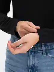 Блузка-боди, со шнуровкой