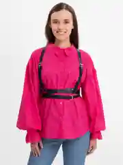 Портупея женская на грудь и талию из искусственной кожи