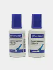Корректирующая жидкость OfficeSpace, 12 мл, на химической основе, с кистью