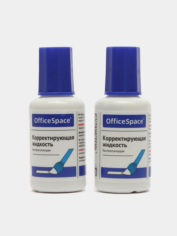 Корректирующая жидкость OfficeSpace, 12 мл, на химической основе, с кистью