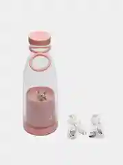 Розовый блендер для смузи, портативный, USB