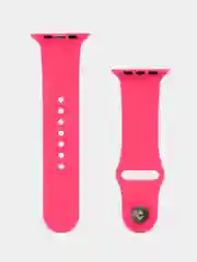 Фуксия ремешок для Apple Watch 3, 4, 5, 6, SE, 7, 8 силиконовый