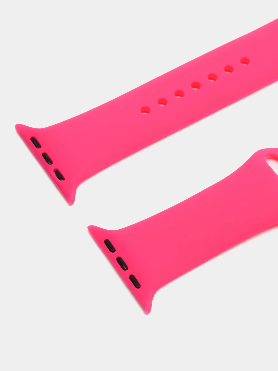Фуксия ремешок для Apple Watch 3, 4, 5, 6, SE, 7, 8 силиконовый