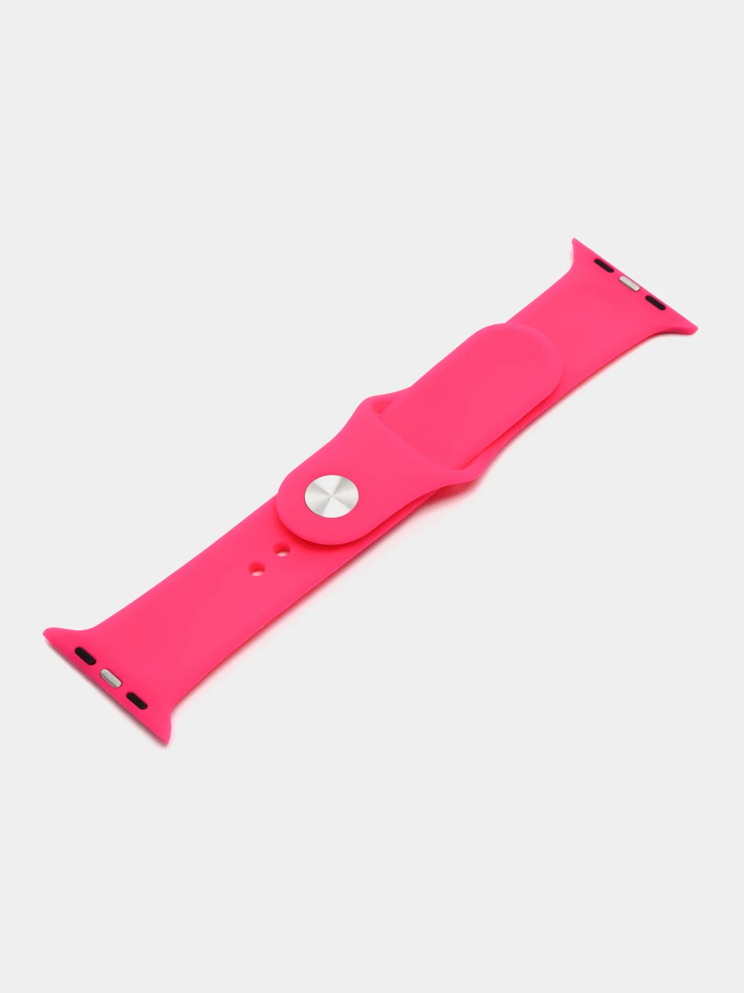 Фуксия ремешок для Apple Watch 3, 4, 5, 6, SE, 7, 8 силиконовый