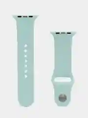 Бирюзовый ремешок для Apple Watch 3, 4, 5, 6, SE, 7, 8 силиконовый