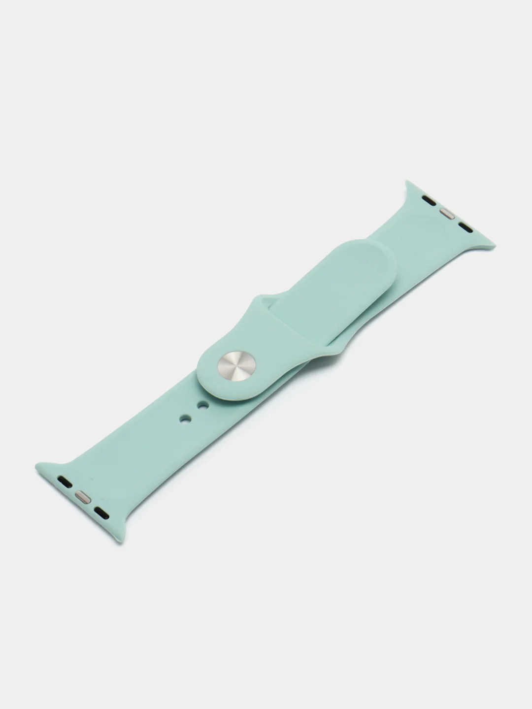 Бирюзовый ремешок для Apple Watch 3, 4, 5, 6, SE, 7, 8 силиконовый