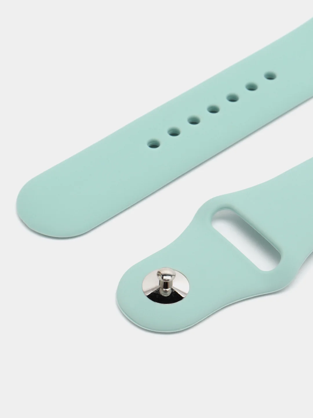 Бирюзовый ремешок для Apple Watch 3, 4, 5, 6, SE, 7, 8 силиконовый