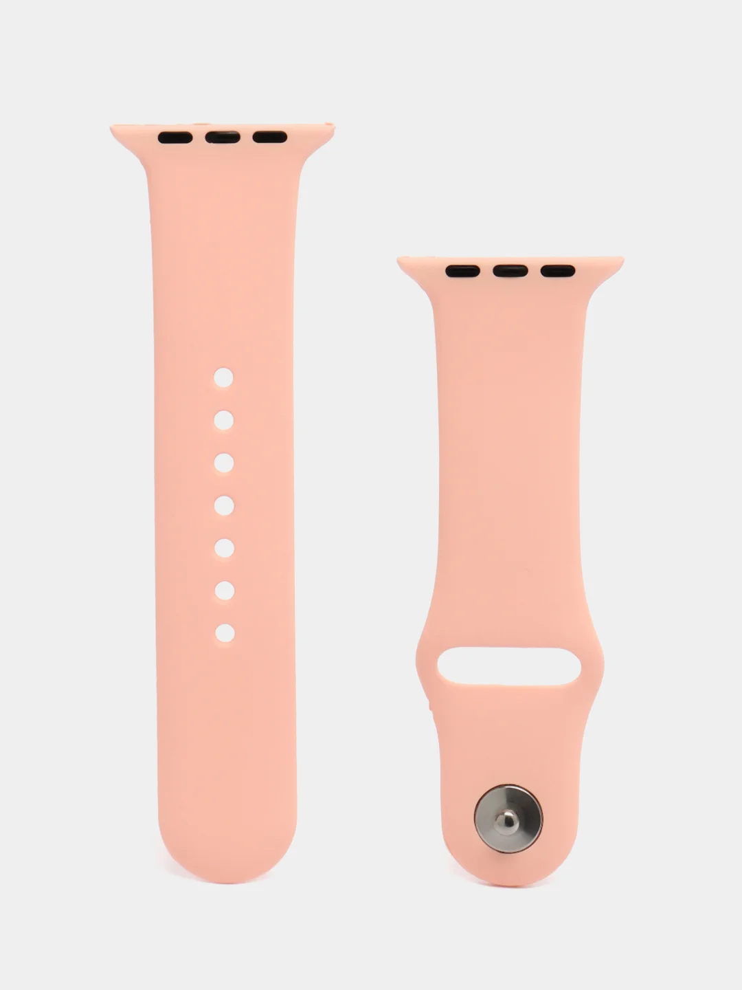 Пудровый ремешок для Apple Watch 3, 4, 5, 6, SE, 7, 8 силиконовый