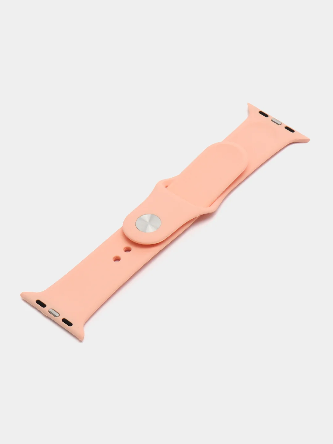 Пудровый ремешок для Apple Watch 3, 4, 5, 6, SE, 7, 8 силиконовый