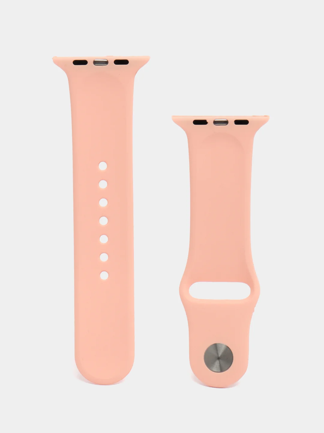 Пудровый ремешок для Apple Watch 3, 4, 5, 6, SE, 7, 8 силиконовый