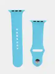 Голубой ремешок для Apple Watch 3, 4, 5, 6, SE, 7, 8 силиконовый