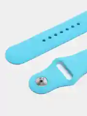 Голубой ремешок для Apple Watch 3, 4, 5, 6, SE, 7, 8 силиконовый