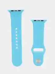 Голубой ремешок для Apple Watch 3, 4, 5, 6, SE, 7, 8 силиконовый