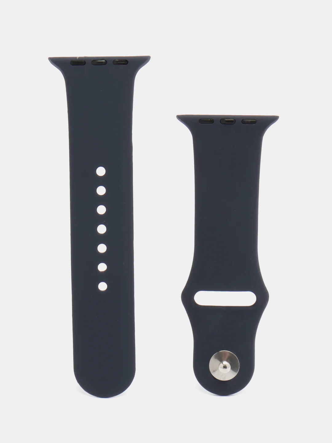 Индиго ремешок для Apple Watch 3, 4, 5, 6, SE, 7, 8 силиконовый