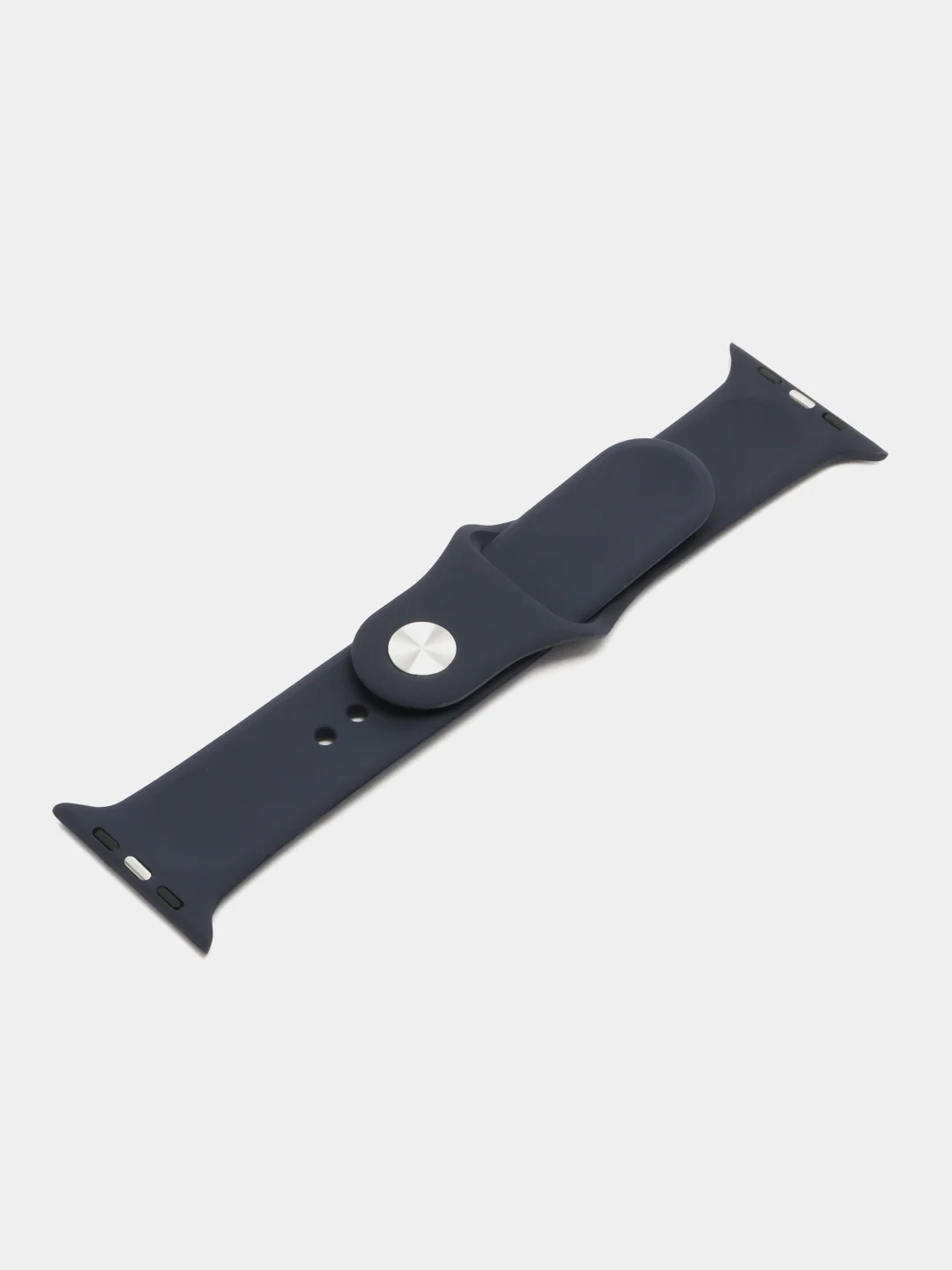 Индиго ремешок для Apple Watch 3, 4, 5, 6, SE, 7, 8 силиконовый