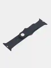 Индиго ремешок для Apple Watch 3, 4, 5, 6, SE, 7, 8 силиконовый