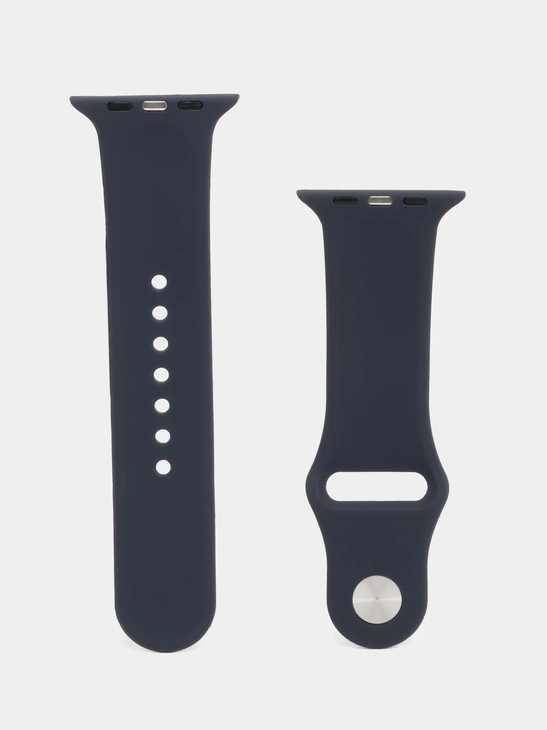 Индиго ремешок для Apple Watch 3, 4, 5, 6, SE, 7, 8 силиконовый