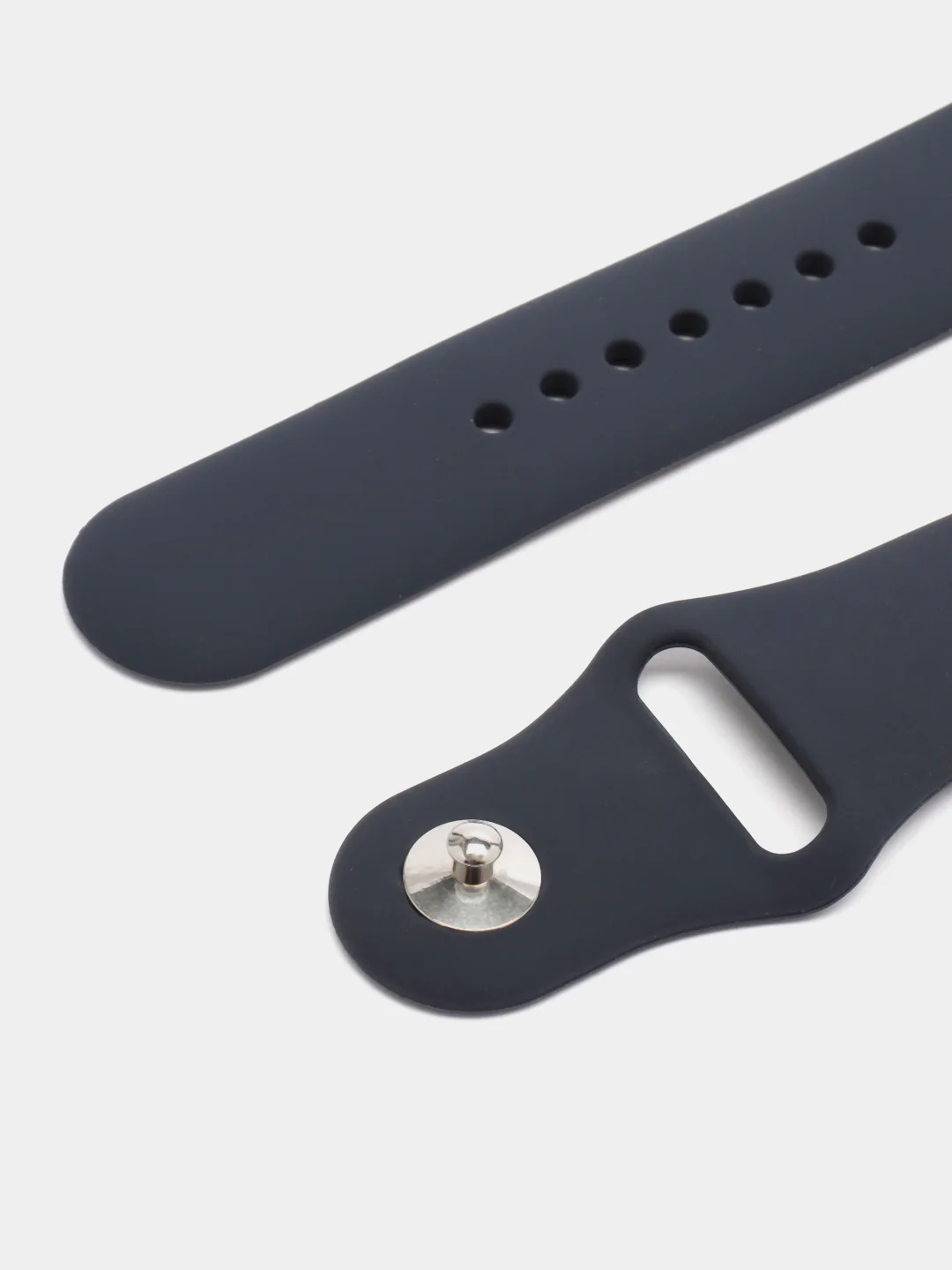 Индиго ремешок для Apple Watch 3, 4, 5, 6, SE, 7, 8 силиконовый