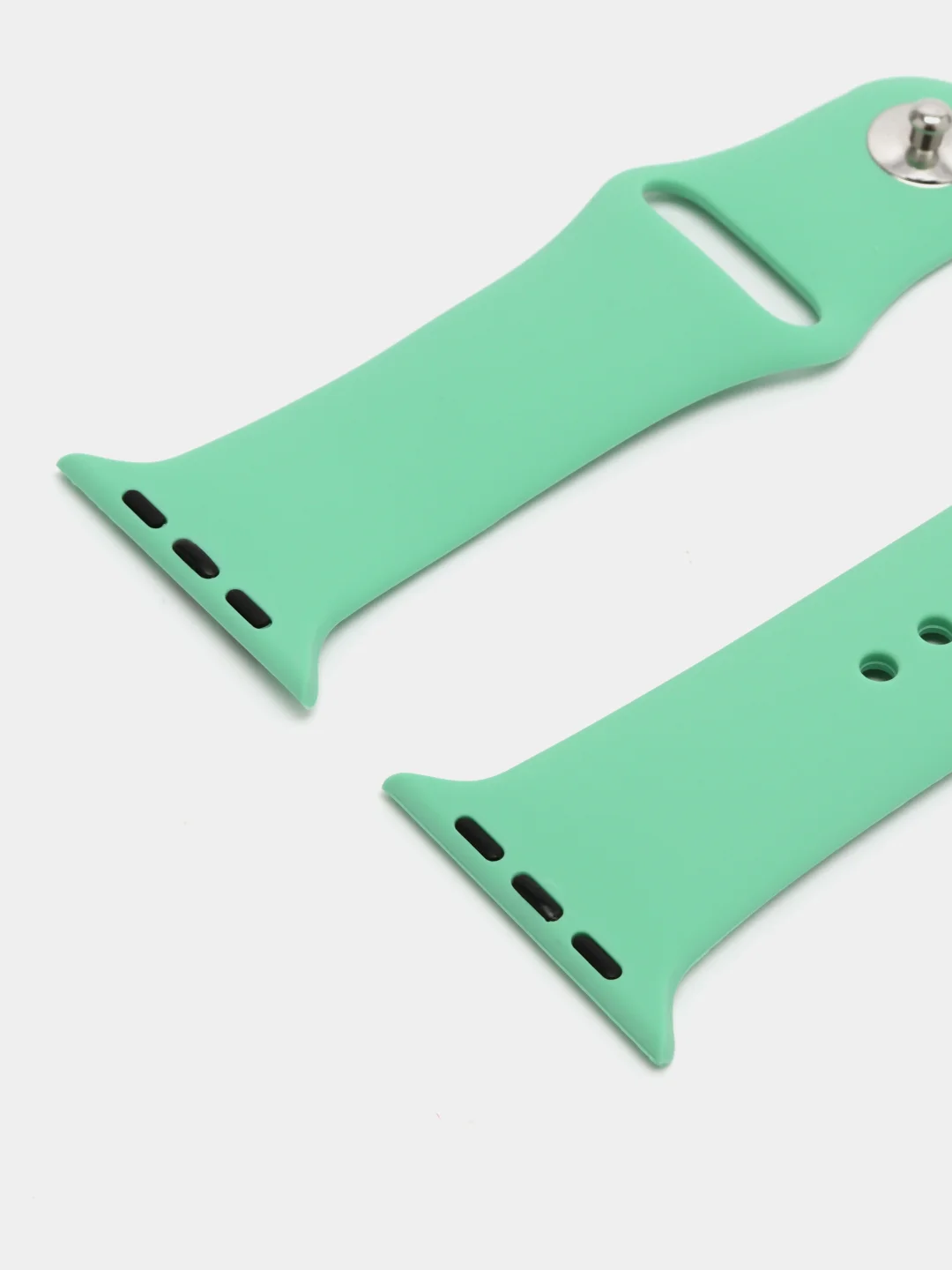 Оливковый ремешок для Apple Watch 3, 4, 5, 6, SE, 7, 8 силиконовый