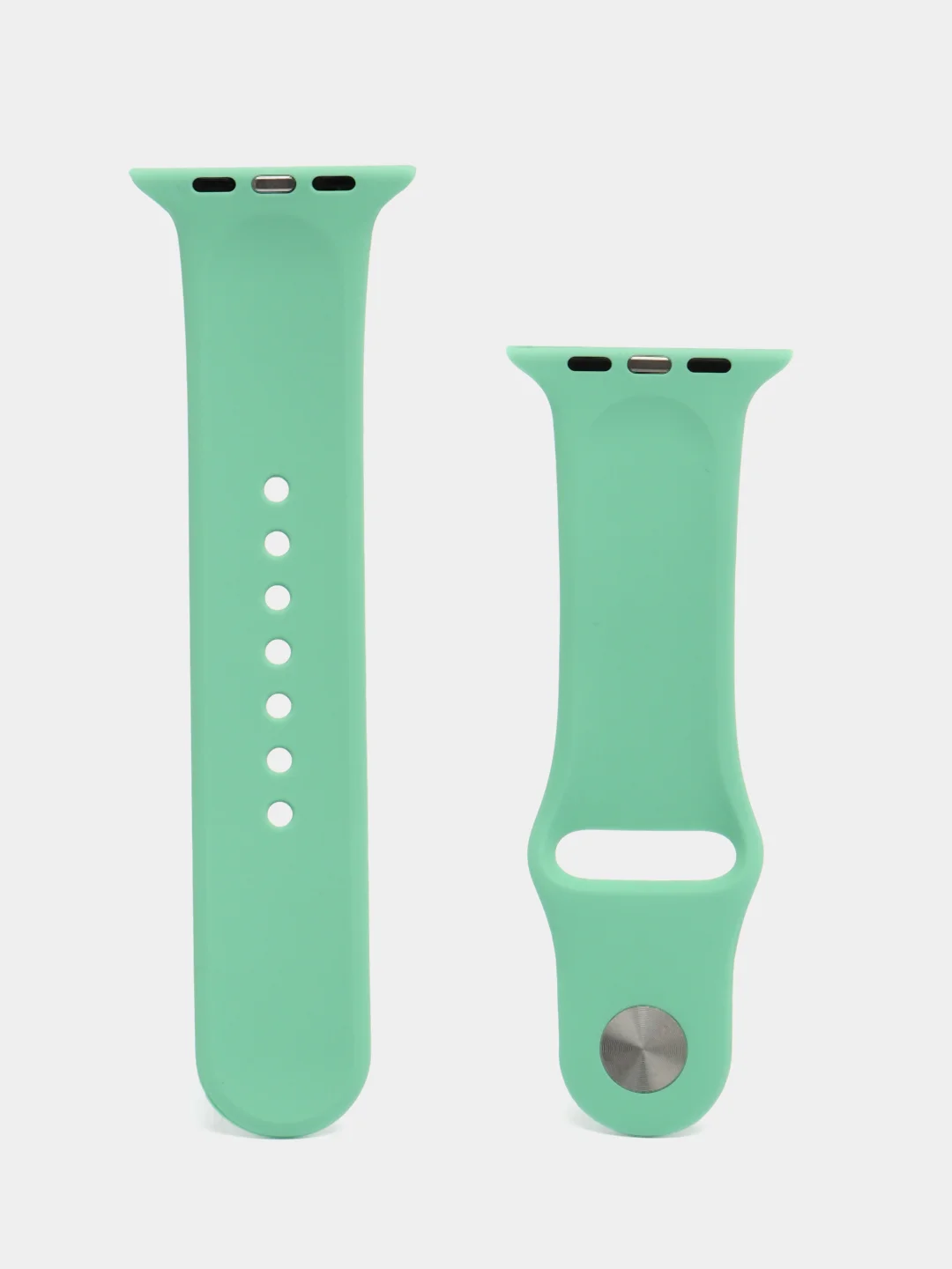 Оливковый ремешок для Apple Watch 3, 4, 5, 6, SE, 7, 8 силиконовый