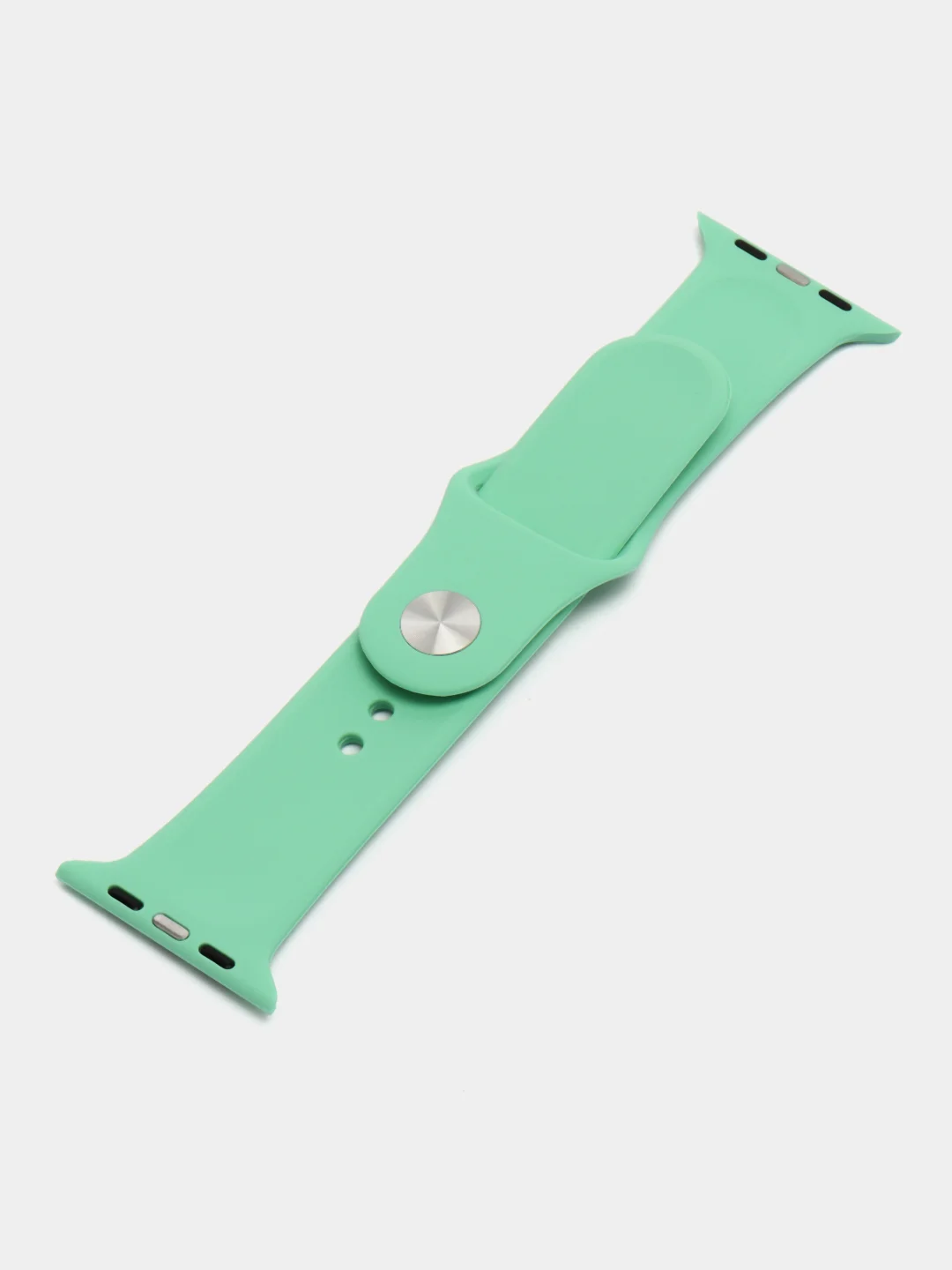 Оливковый ремешок для Apple Watch 3, 4, 5, 6, SE, 7, 8 силиконовый