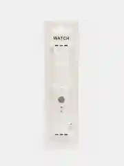 Белый ремешок для Apple Watch 3, 4, 5, 6, SE, 7, 8 силиконовый