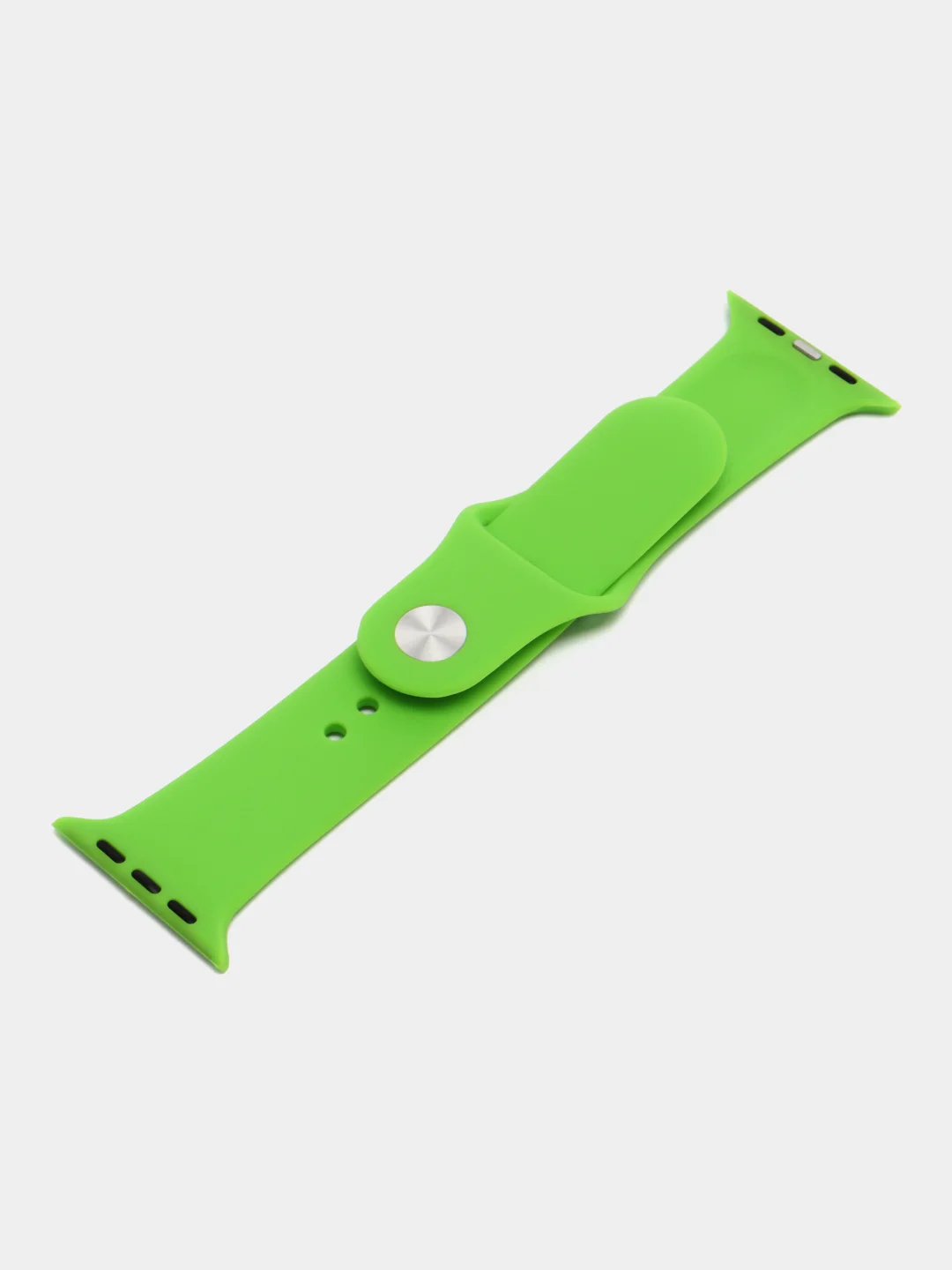 Лайм ремешок для Apple Watch 3, 4, 5, 6, SE, 7, 8 силиконовый