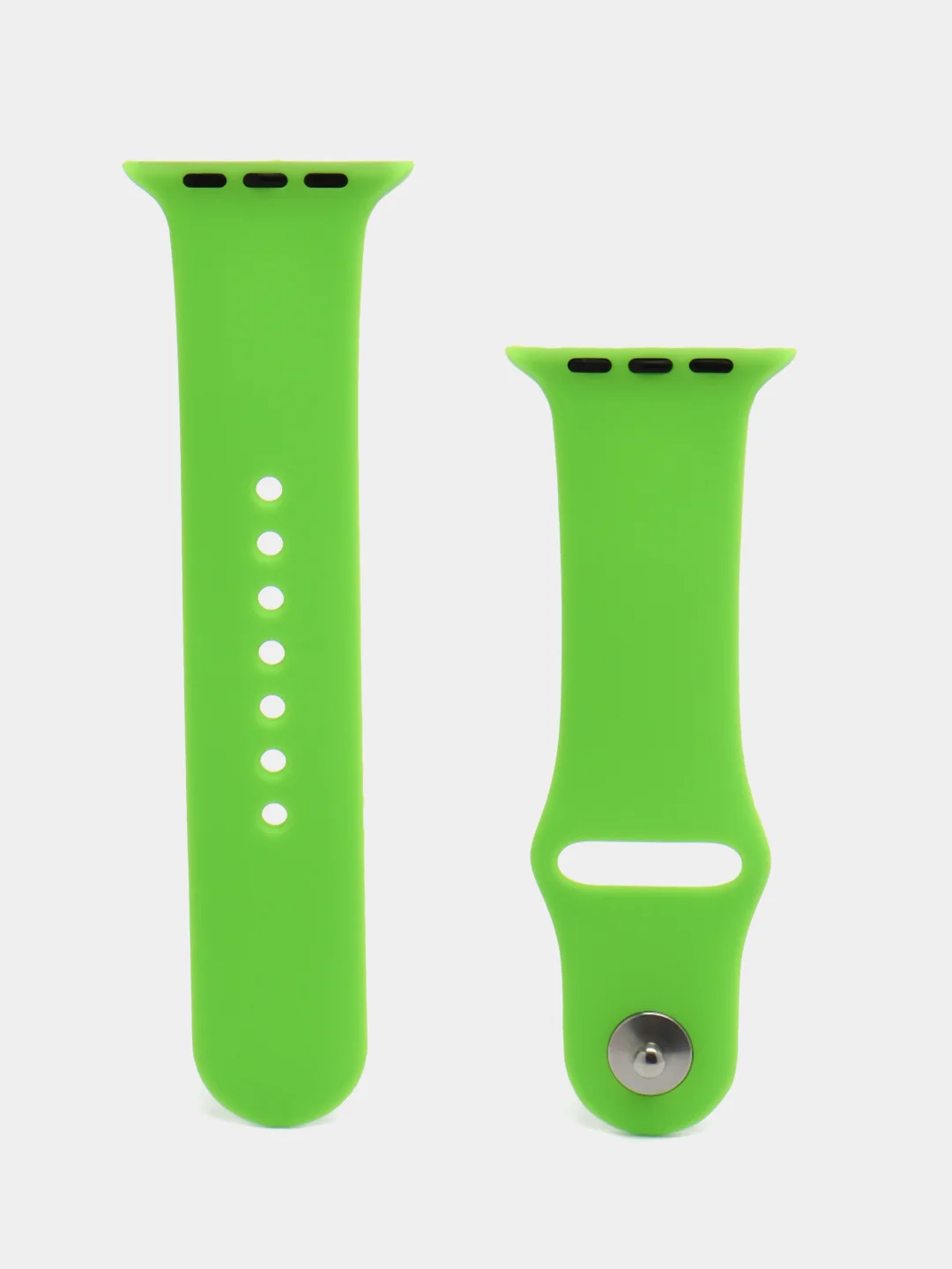 Лайм ремешок для Apple Watch 3, 4, 5, 6, SE, 7, 8 силиконовый