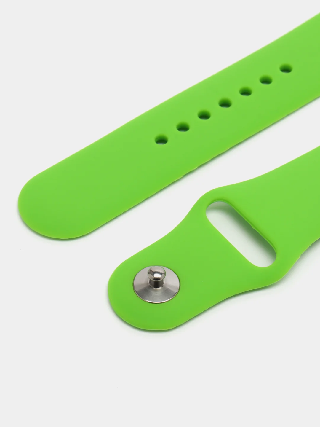 Лайм ремешок для Apple Watch 3, 4, 5, 6, SE, 7, 8 силиконовый