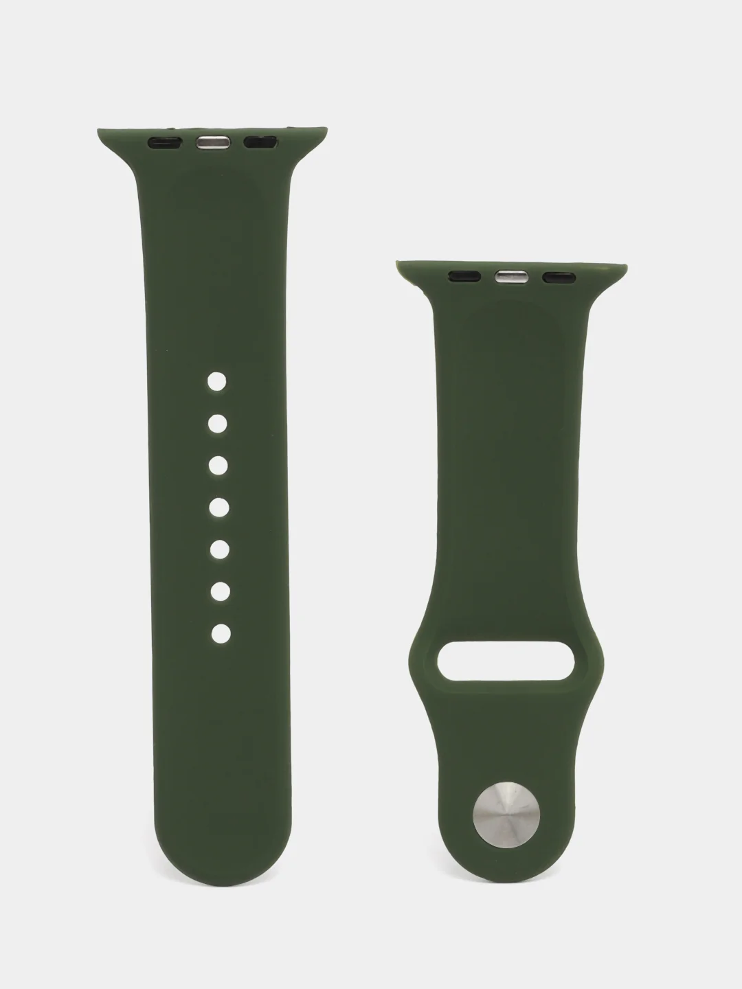 Зеленый ремешок для Apple Watch 3, 4, 5, 6, SE, 7, 8 силиконовый