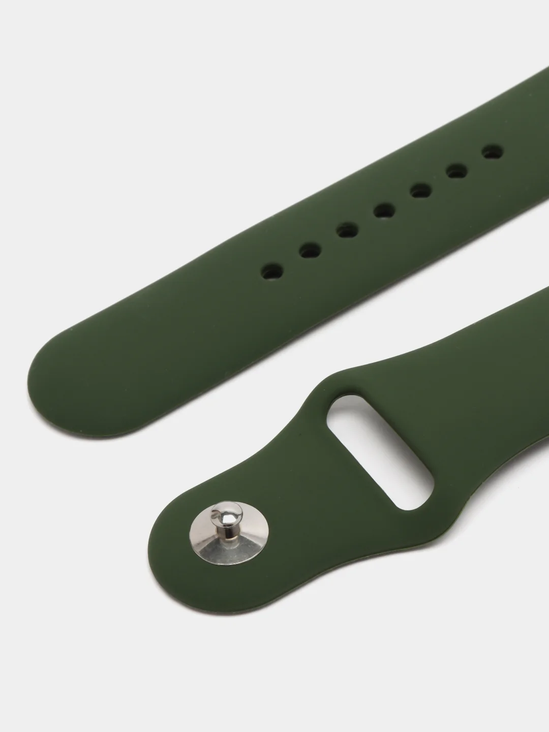 Зеленый ремешок для Apple Watch 3, 4, 5, 6, SE, 7, 8 силиконовый