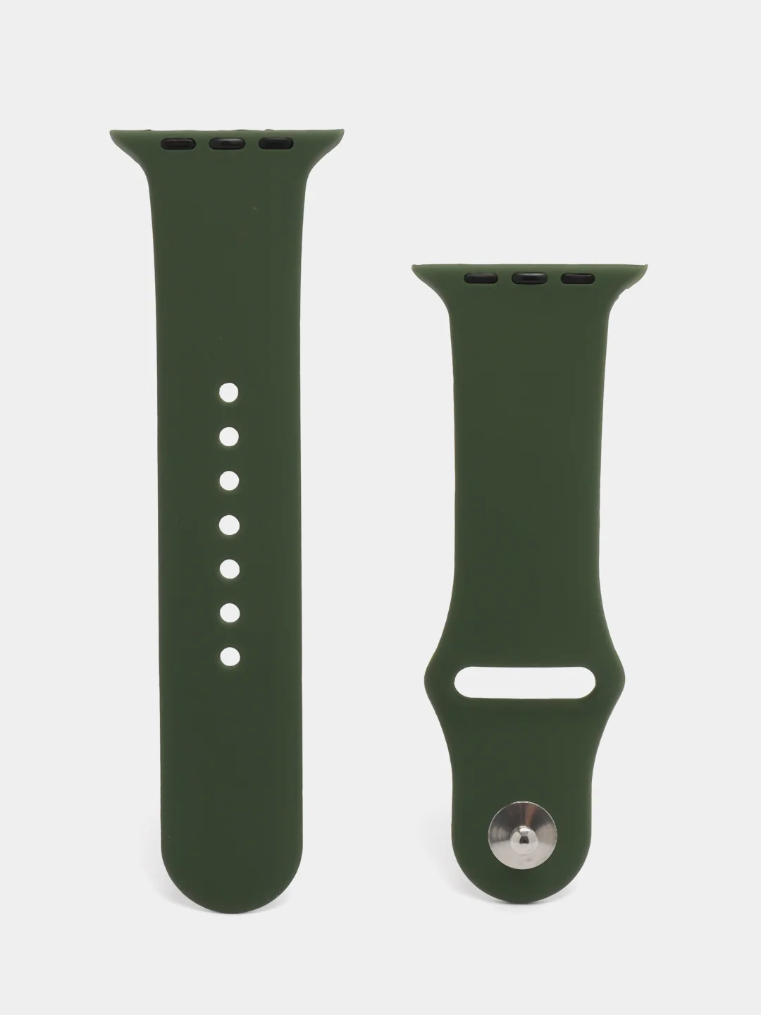 Зеленый ремешок для Apple Watch 3, 4, 5, 6, SE, 7, 8 силиконовый