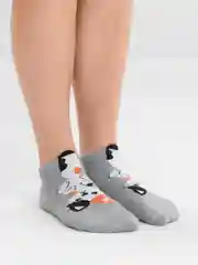 Серебряный женские носки из хлопка