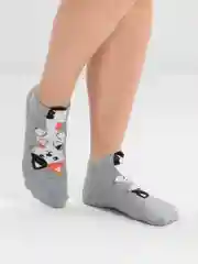 Серебряный женские носки из хлопка