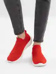 Красный кроссовки женские слипоны