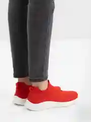 Красный кроссовки женские слипоны