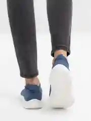 Синий кроссовки женские слипоны